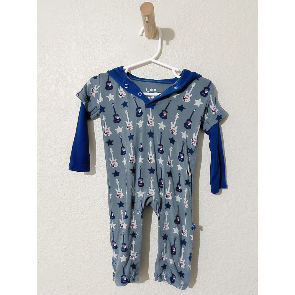 Kickee Pants Bamboo Guitar Romper 3-6 Month